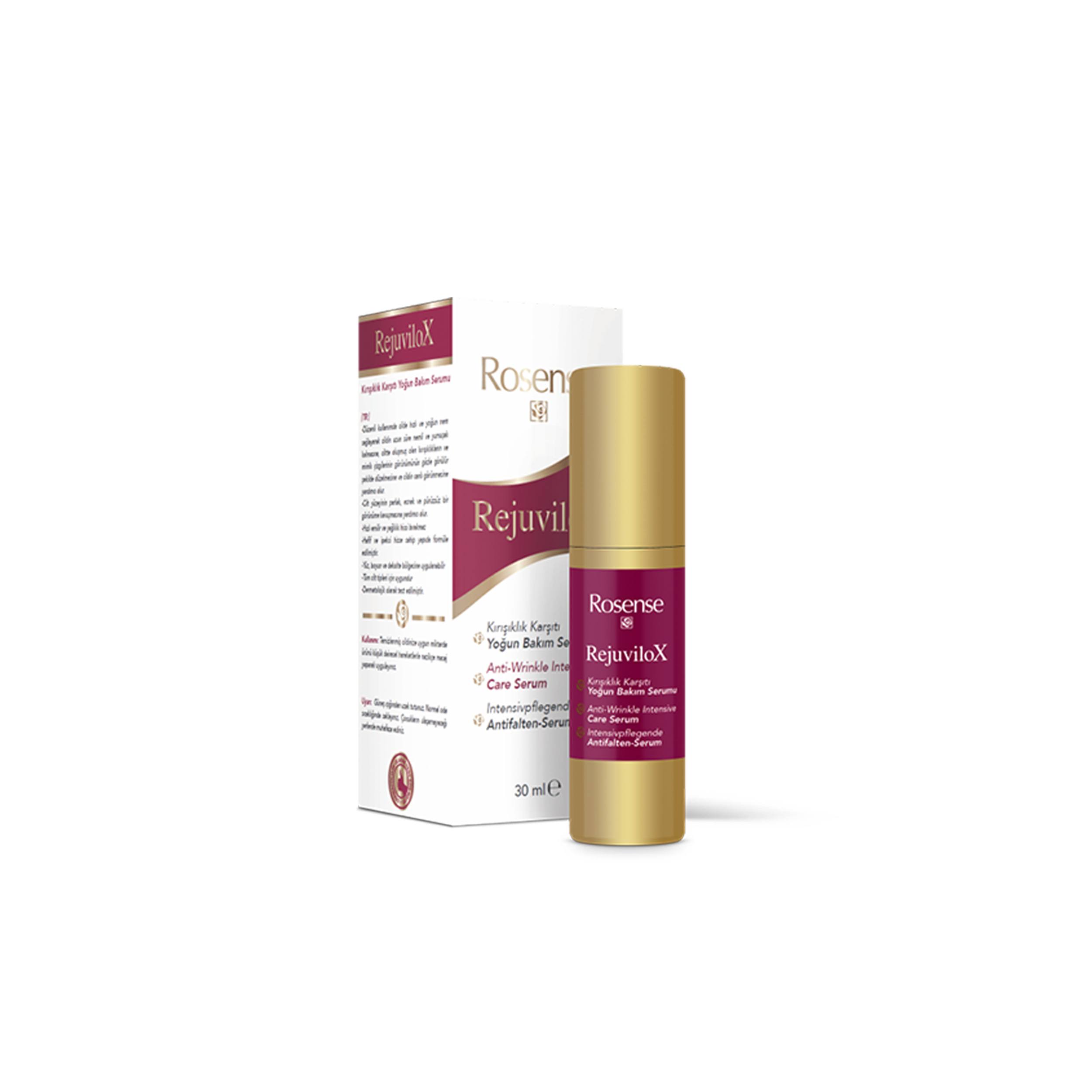 Rejuvilox Kırışıklık Karşıtı Yoğun Bakım Serumu – 30 ml | Rosense®