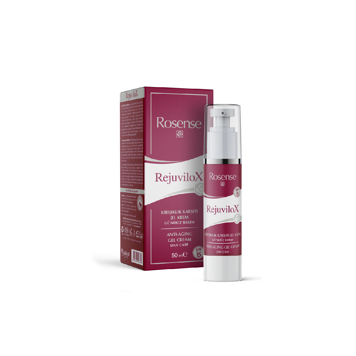 Rejuvilox Kırışıklık Karşıtı Jel Krem – Gündüz Bakım – 50 ml | Rosense®