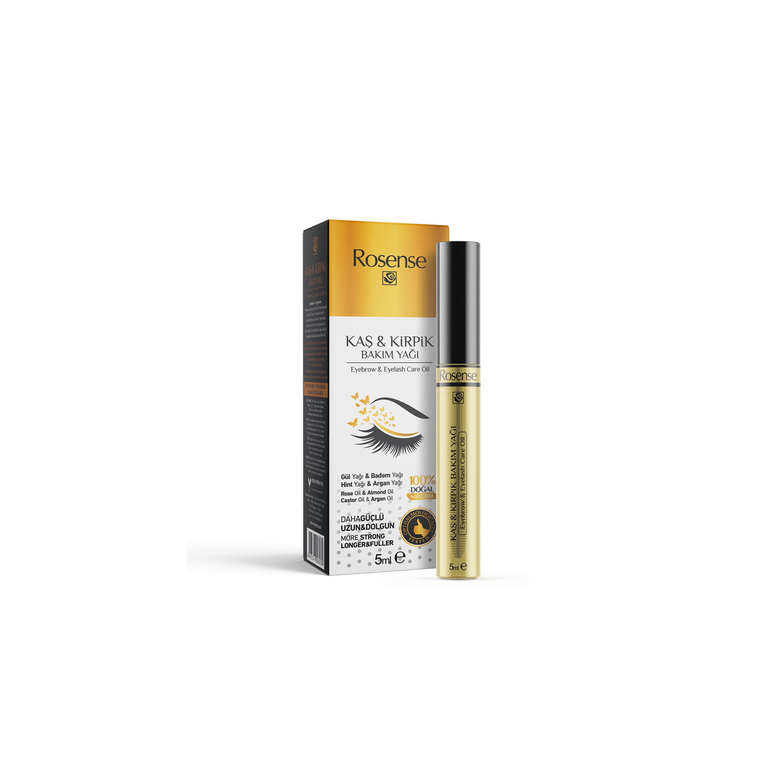 Kaş & Kirpik Bakım Yağı – 5 ml | Rosense®